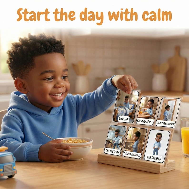 Visual Daily Routine Cards for Kids | 60 Calm & Structured Activities ...