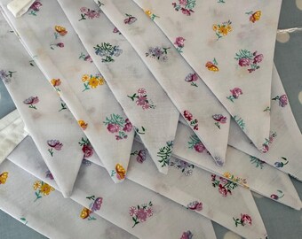 Guirnalda de tela, banderín estilo shabby chic, guirnalda para bodas
