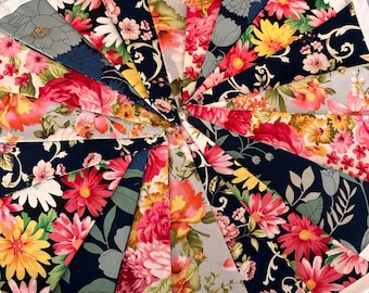 Guirnalda de tela floral de 3 m para fiestas