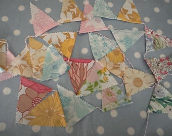 Mini bandierine in tessuto vintage