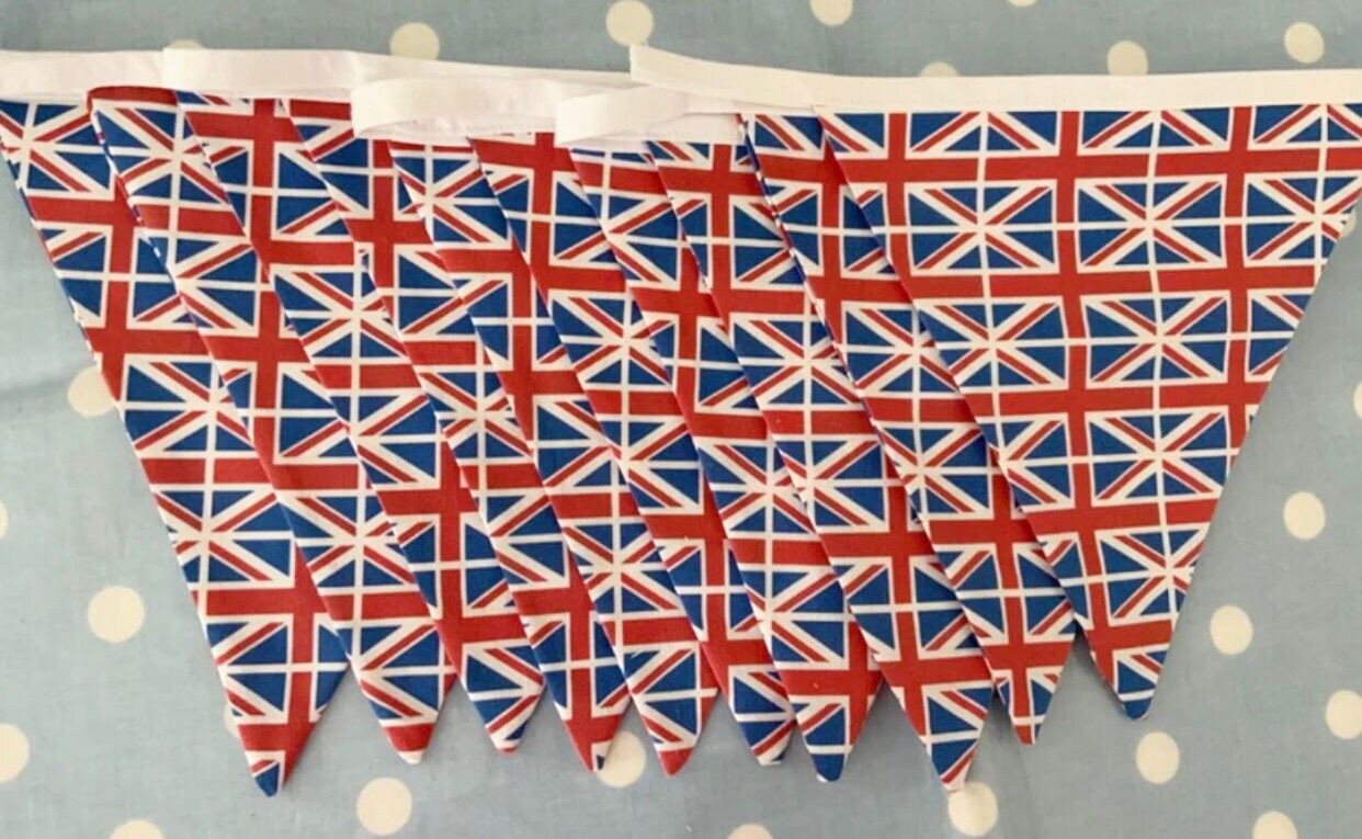 2025 Union Jack Bandierine 10M 30 Triangolare UK 80th Royal Festa - Foto 6