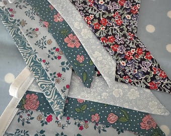 Banderines de tela Liberty