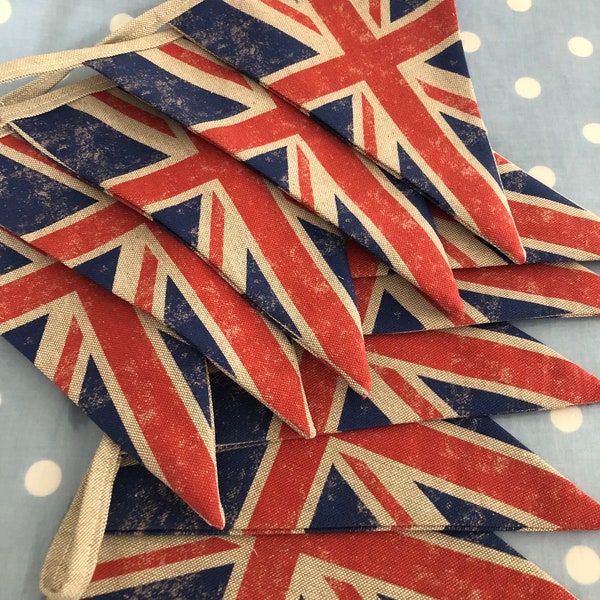 10 ft  Union Jack bunting banner, pennants, party flag,photo shoots,events,corporal events parties