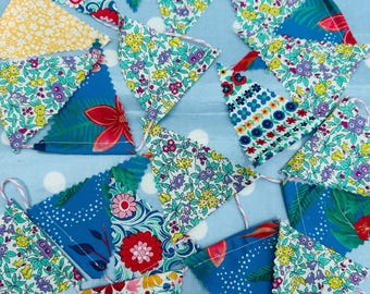 Banderines de tela pequeños Liberty Fabric