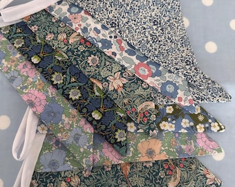 Banderín de tela Liberty de 10 pies, pancarta floral