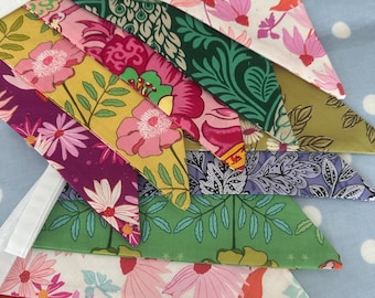 Guirnalda de tela floral, guirnalda de verano de 10 pies