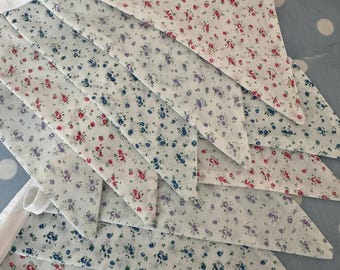 Banderines, banderines florales shabby chic