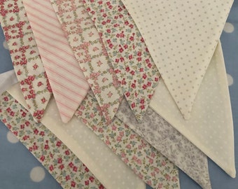 Bunting, cotton fabric banner, pennants,weddings, party flag,photo shoots,events,corporal events parties