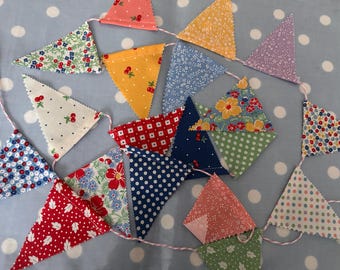 Mini banderines de tela Moda Fabric