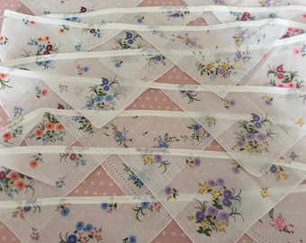 Guirnalda de pañuelos florales de 20 pies para decoración de bodas