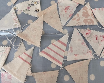Guirnalda, banderín, bandera y banderín estilo Shabby Chic