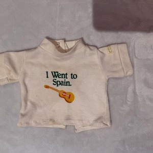 VTG Cabbage Patch Kids / Doll wit shirt I Went To Spain