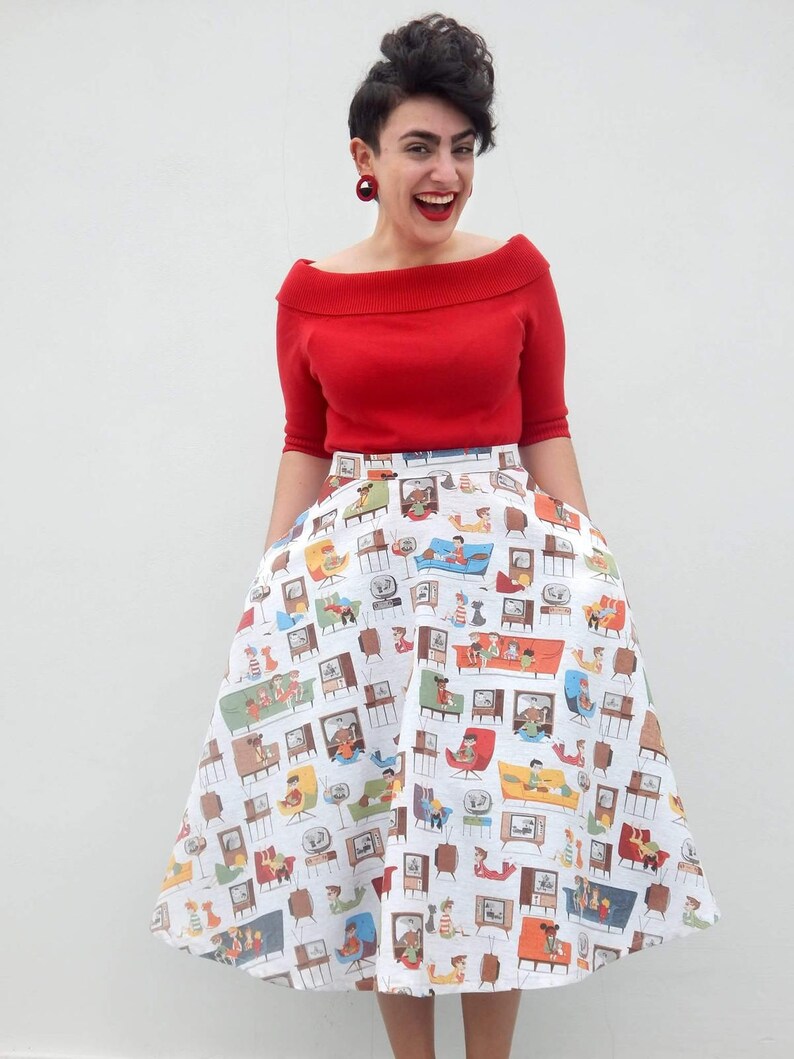 Hibiscus Circle Dress 50s Wedding