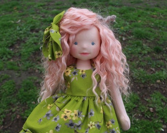 Custom Waldorf Doll, made to order 15, 17, 19 inch doll, art doll, soft doll