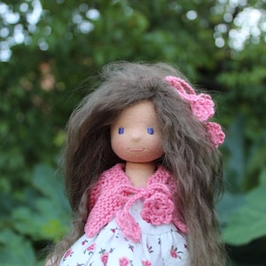 Waldorf doll 6.5 inches, Steiner doll, Ready to ship doll, Art doll, Soft doll, Natural fiber doll, Cute doll, OOAK Doll