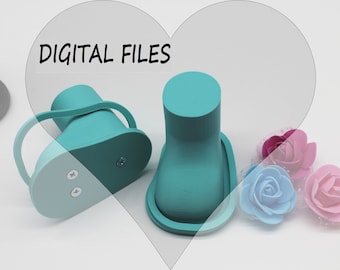 DIGITAL Files 7.0cm Length, Shoe molds set 7cm, Shoe dolls craft set, Dolls accessories, Doll clothes