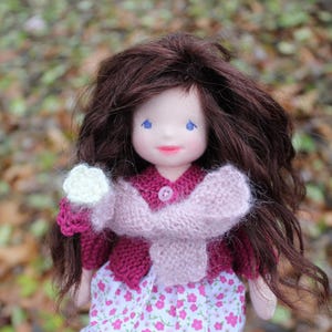 Waldorf doll 25 cm, Steiner doll, Ready to ship doll, Art doll, Soft doll, Natural fiber doll, Cute doll, OOAK Doll