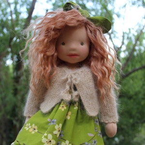 Muñeca Waldorf de 18 pulgadas, entregada en EE. UU. con derechos pagados, muñeca artística, OOAK