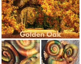 Golden Oak Rolags - 100g