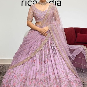 Heavy work lehenga choli for wedding, Indian Partywear Lehenga Choli Set for Women, Indian Outfit