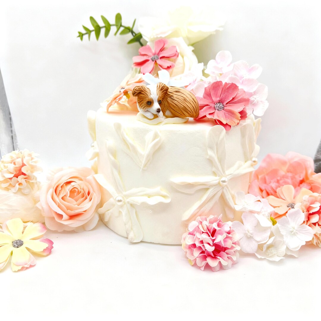 Custom Pet Wedding Cake Topper, Polymer Clay Dog Cat Figurine ...