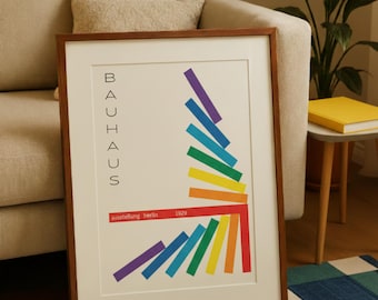 Bauhaus Exhibition Printable Wall Art, Mid-Century Modern Decor (Digital Download)