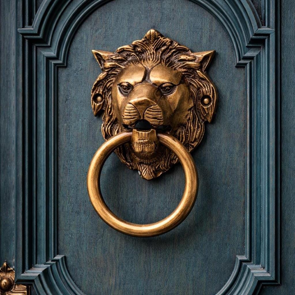 Lion door knocker - Etsy 日本