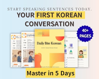 Aprende coreano para principiantes / Guiones básicos de conversación en coreano (PDF)