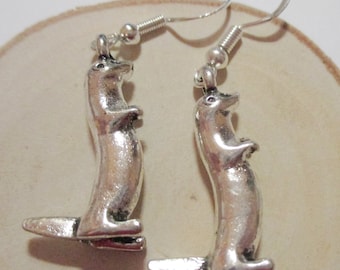 Otter Silver Earrings