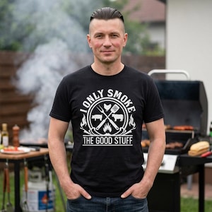 I Only Smoke the Good Stuff Tee | Master T-Shirt | BBQ Smoking Cookout Chef Shirt