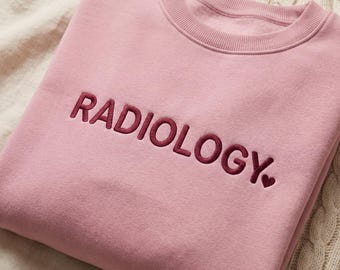 Sweat-shirt brodé pour radiologie, col rond Rad Tech, cadeau technique radiologique, pull pour technologue en radiologie