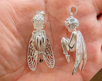 Guardian Angel Necklace Set: with Gift Box & Several Chains – Meaningful Gift for Him Her – Elegant Pendant