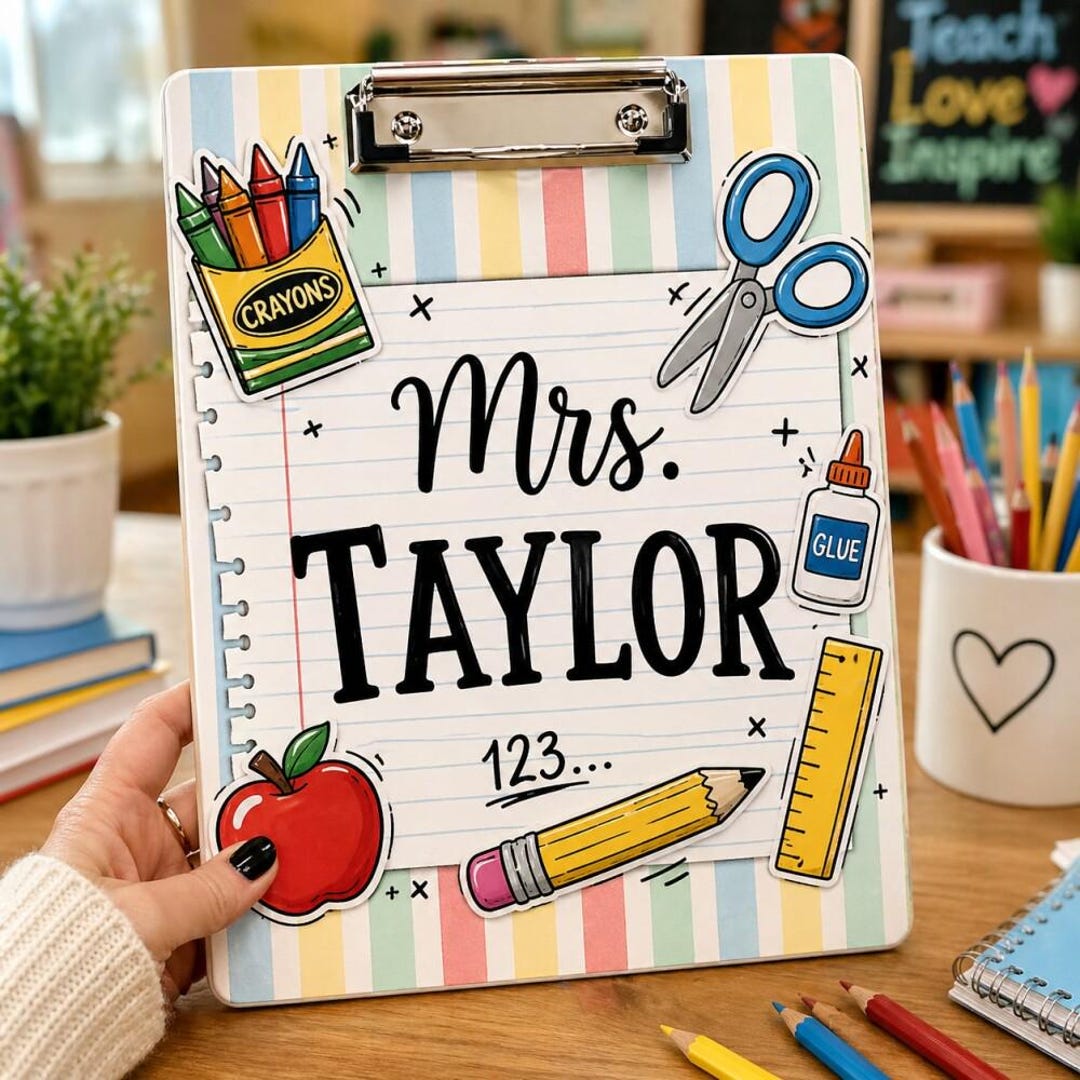 Personalized Name Teacher Appreciation Gift, Custom Pencil Teacher ...
