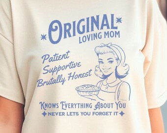 Funny Mom Cotton Tee, Vintage Style Mother T-Shirt, Comfort Colors Gift For Her Mom Humor Shirt, Cotton Retro Look Mothers Day Birthday Gift