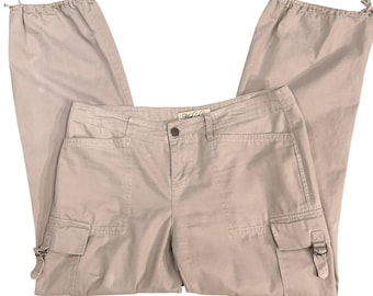 Vintage Y2K Mokachino Cargobyxor Parachute Jogger Dragsko Fåll Dam M L