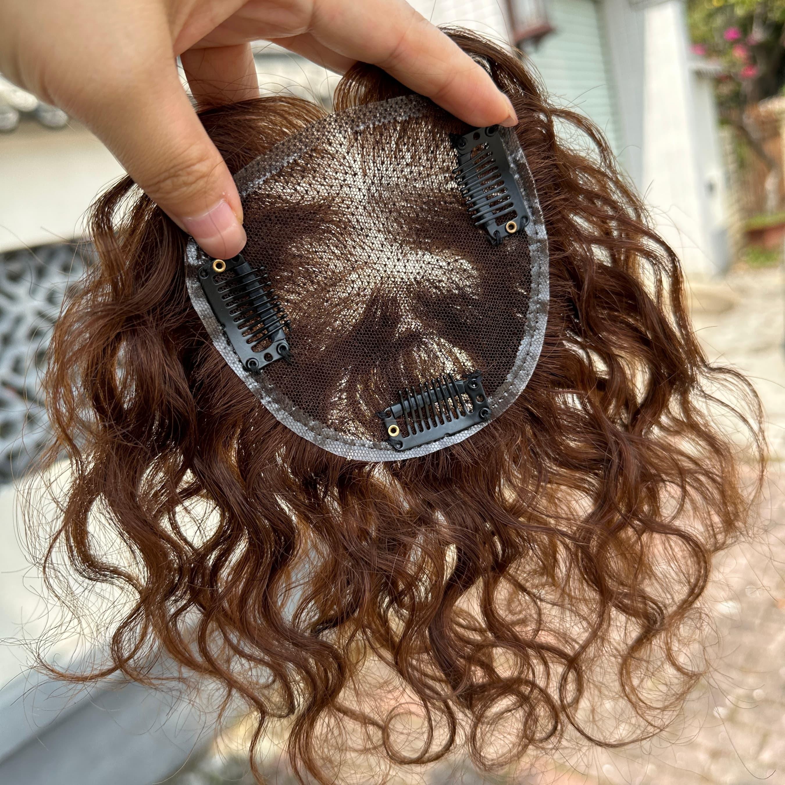 Short Curly Wig Brown - Etsy