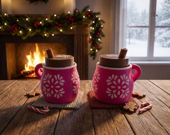 Adorable Coffee Cup Clicker Keychain