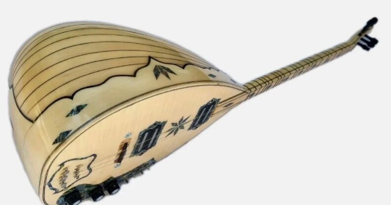Long Neck String Instruments Electric Long Neck Turkish Saz Baglama – Maple Wood Electro Bağlama, 23 ...