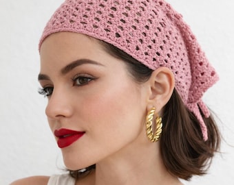 Häkelanleitung Bandana, Boho Muster Oma Stitch Halstuch (PDF)