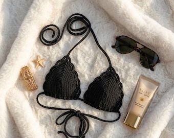 Gehäkeltes Bikini-Oberteil, Boho Häkel-Bralette, anfängerfreundlich PDF (Instant Download)