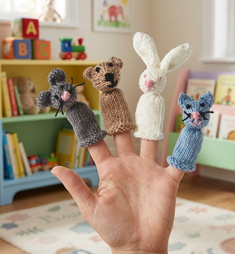 Doudou Con Marioneta De Dedo – Ratón De Peluche, Ideal Para Bebés Y Niños Pequeños