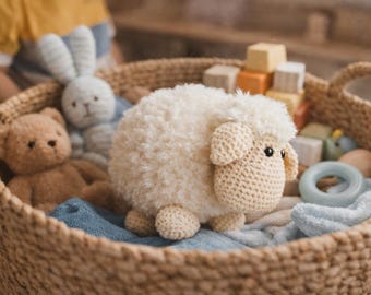 Crochet Sheep Amigurumi Pattern | Beginner Friendly Plush Toy (PDF)