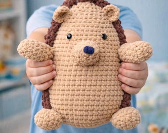 Einfaches Igel Häkelmuster, Amigurumi Plush Häkelanleitung (PDF Download)