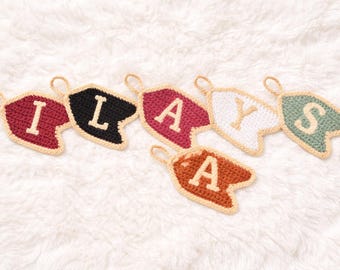 Alphabet Schlüsselanhänger PDF häkeln | Personalisierte Anfangsverzierung | Anfängerfreundlicher digitaler Download