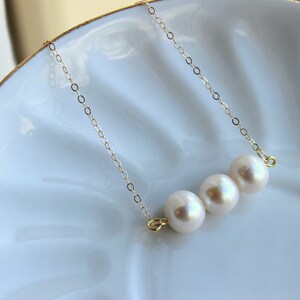 Gold Freshwater Pearl Bracelet Cluster Pearl Jewelry - Bridesmaid Gift - Pearl Bridesmaid Jewelry - White Pearl Wedding Jewelry Bridal