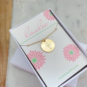 May Birthday Gift, Lily of the Valley Necklace, Lily of the Valley Jewelry May Birth Flower Necklace Birth Month Flower Birth Flower Jewelry