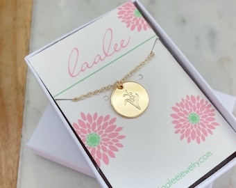 Presente de aniversário de maio, colar de lírio do vale, joias de lírio do vale Colar de flores de nascimento de maio, mês de nascimento, flores, joias de flores de nascimento