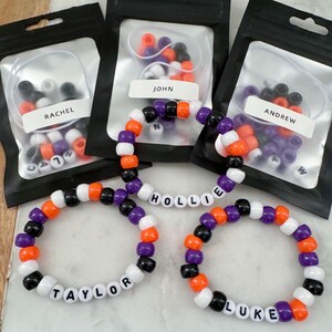 Halloween Party Favors, Bracelet Making Kit, Birthday Party Favor, Jewelry Making Kit, Spooky Trick or Treat, Halloween Class Party Activity