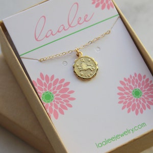 Leo, Leo Necklace, Gold Leo Jewelry, Leo Coin Necklace, Leo Zodiac Necklace, Leo Celestial Jewelry, Leo Astrology Gift, August Birthday Gift