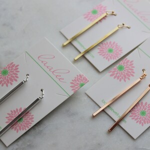 Vertical Bar Earrings, Gold Bar Jewelry, Minimal Earrings, Minimalist Earrings, Simplistic Earrings, Long Bar Earrings, Silver Bar Earrings